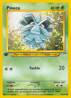 Pineco #77 from Neo Destiny