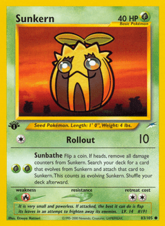 Sunkern #83 from Neo Destiny