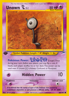 Unown [L] #86 from Neo Destiny