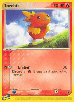 Torchic #17 from Nintendo Black Star Promos