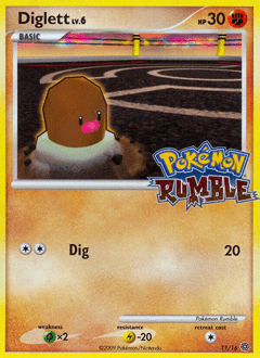 Diglett #11 from Pokémon Rumble