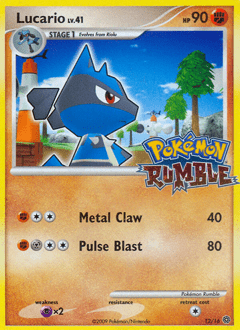 Lucario #12 from Pokémon Rumble
