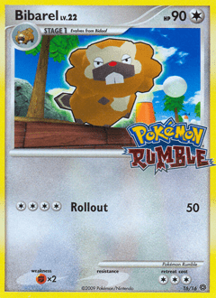 Bibarel #16 from Pokémon Rumble
