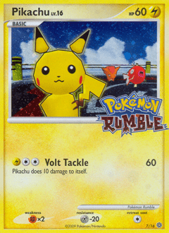 Pikachu #7 from Pokémon Rumble