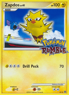 Zapdos #8 from Pokémon Rumble