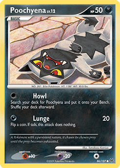 Poochyena #86 from Platinum