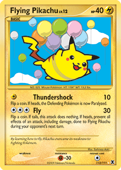 Flying Pikachu #113 from Rising Rivals