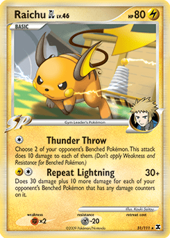 Raichu GL #31 from Rising Rivals