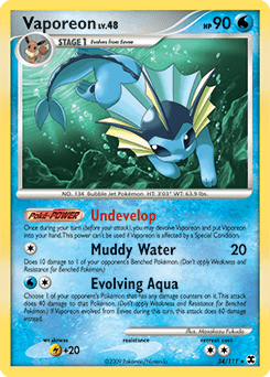 Vaporeon #34 from Rising Rivals