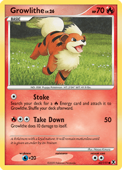 Growlithe #63 from Rising Rivals
