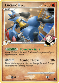 Lucario GL #8 from Rising Rivals