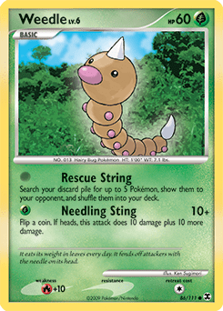 Weedle #86 from Rising Rivals