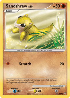 Sandshrew #124 from Supreme Victors