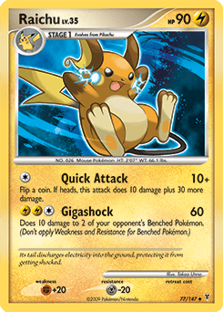 Raichu #77 from Supreme Victors
