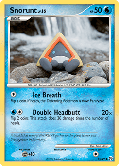 Snorunt #75 from Arceus