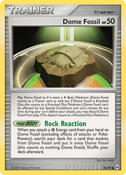 Dome Fossil #92 from Arceus
