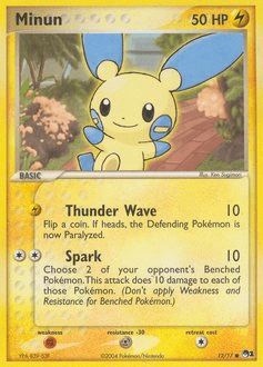 Minun #12 by Ken Sugimori