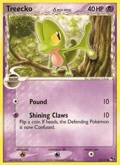 Treecko (Delta Species) #15 from POP Series 4