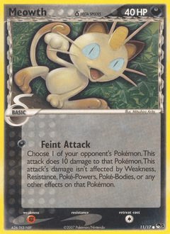 Meowth (Delta Species) #11 from POP Series 5