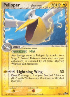 Pelipper (Delta Species) #14 from POP Series 5