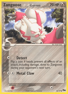 Zangoose (Delta Species) #15 from POP Series 5