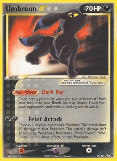 Umbreon Star #17 from POP Series 5