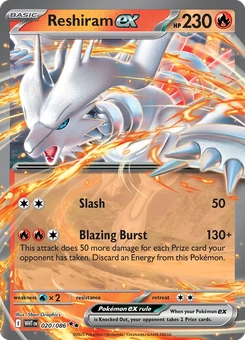 Reshiram ex #20 from White Flare