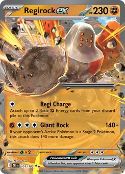 Regirock ex #101 from Destined Rivals