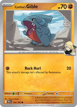 Cynthia's Gible #102 from Destined Rivals