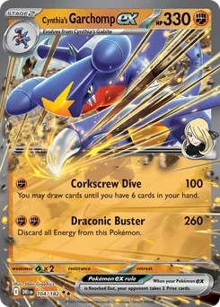Cynthia's Garchomp ex #104 from Destined Rivals