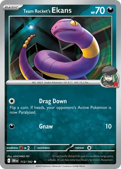 Team Rocket's Ekans #112 from Destined Rivals