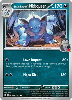Team Rocket's Nidoqueen #116 from Destined Rivals
