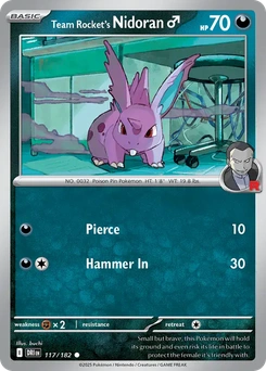 Team Rocket's Nidoran ♂ #117 from Destined Rivals