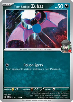 Team Rocket's Zubat #120 from Destined Rivals