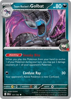 Team Rocket's Golbat #121 from Destined Rivals