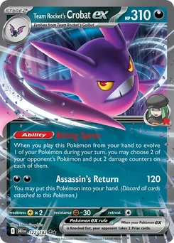 Team Rocket's Crobat ex #122 from Destined Rivals