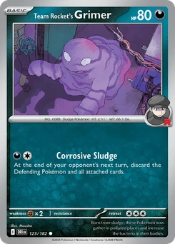 Team Rocket's Grimer #123 from Destined Rivals