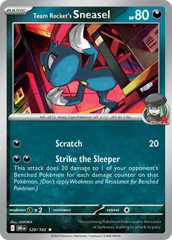 Team Rocket's Sneasel #128 from Destined Rivals
