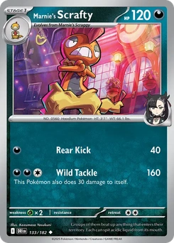 Marnie's Scrafty #133 from Destined Rivals