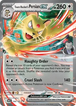 Team Rocket's Persian ex #150 from Destined Rivals
