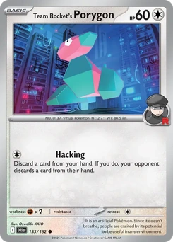 Team Rocket's Porygon #153 from Destined Rivals