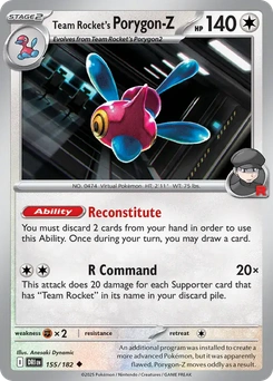 Team Rocket's Porygon-Z #155 from Destined Rivals
