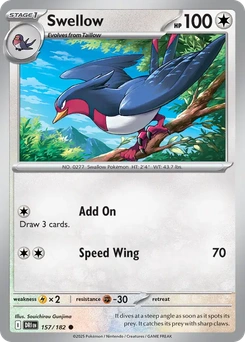Swellow #157 from Destined Rivals