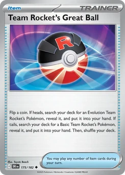 Team Rocket's Great Ball #175 from Destined Rivals