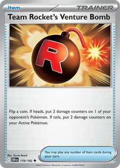 Team Rocket's Venture Bomb #179 from Destined Rivals