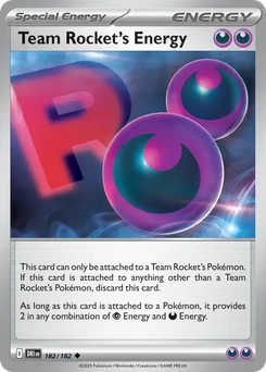 Team Rocket's Energy #182 from Destined Rivals
