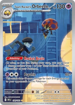 Team Rocket's Orbeetle #198 from Destined Rivals
