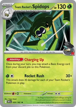 Team Rocket's Spidops #20 from Destined Rivals