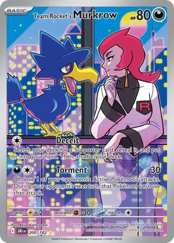 Team Rocket's Murkrow #200 from Destined Rivals