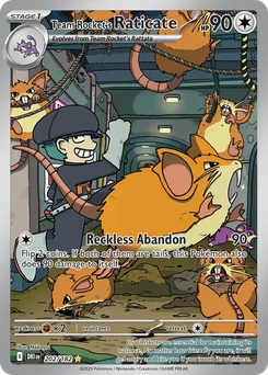 Team Rocket's Raticate #202 from Destined Rivals